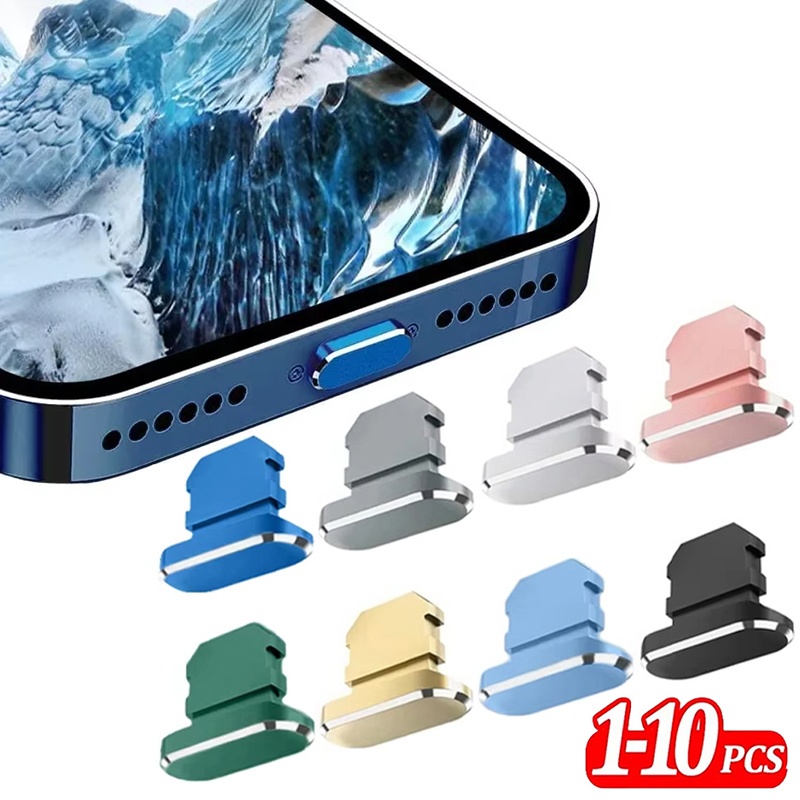 Phone Accessories Business - 2-10개 메탈 먼지 마개 충전 포트