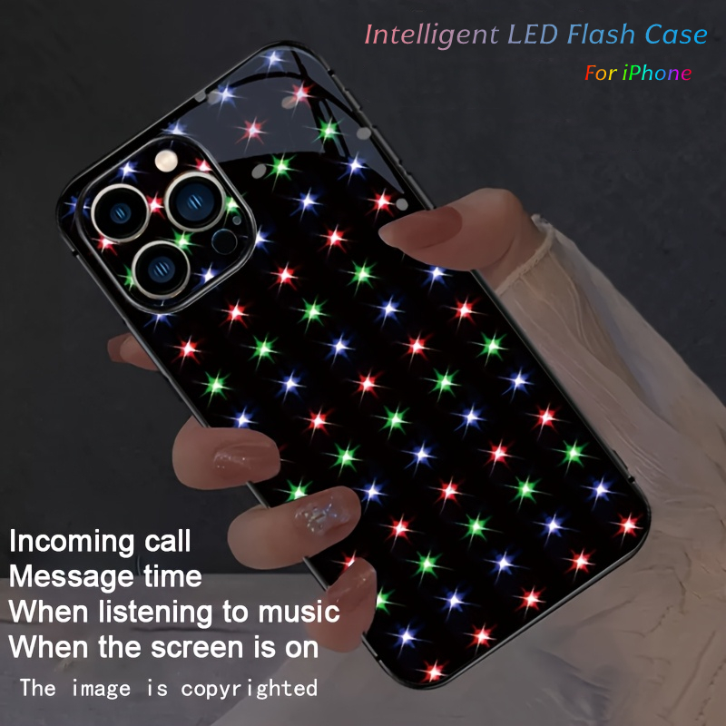 Led Flash Case - 반짝이는 별빛 LED 라이트 컬러풀 콜