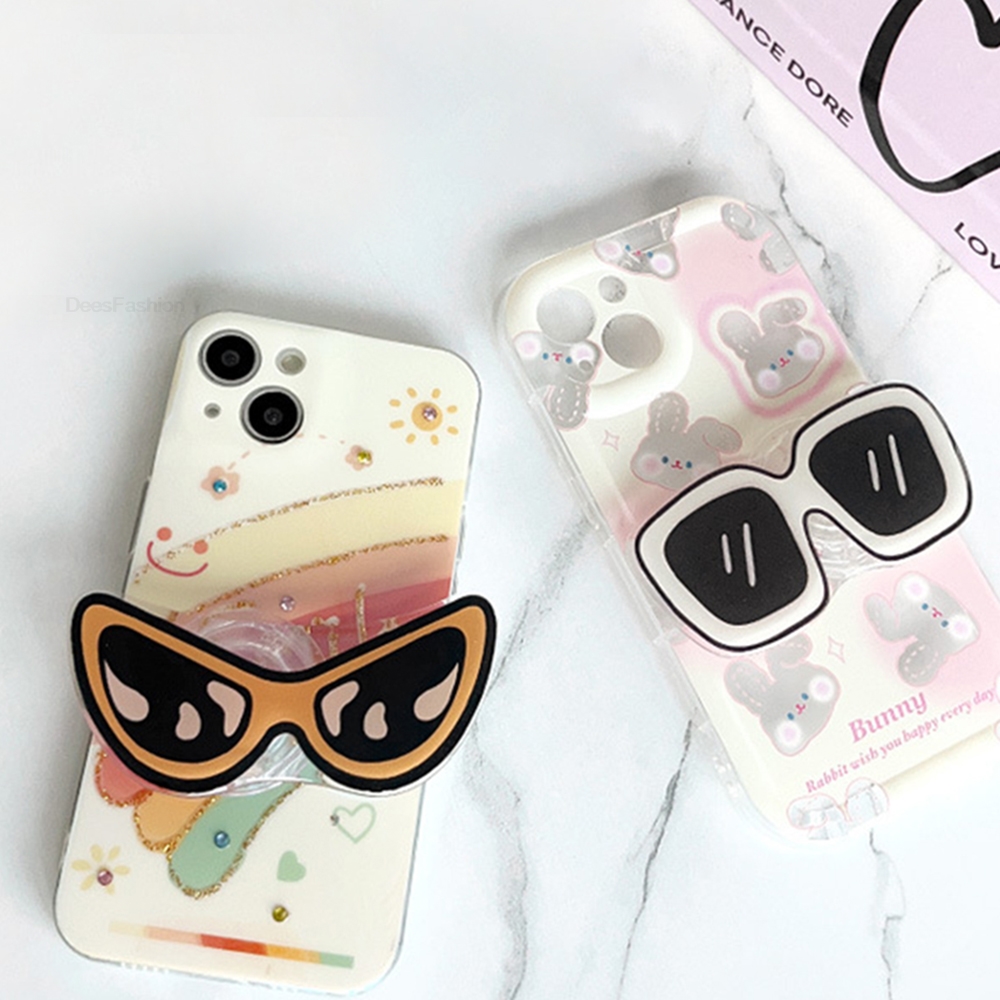 귀여운 만화 멋진 세련된 안경형 폰 홀더 그립톡 아이폰 - Phone Accessories Vendor 리뷰 및 가격