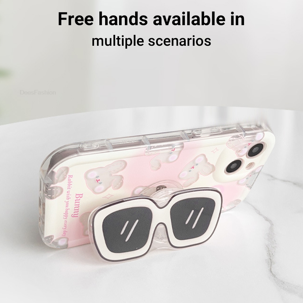 귀여운 만화 멋진 세련된 안경형 폰 홀더 그립톡 아이폰 - Phone Accessories Vendor 리뷰 및 가격