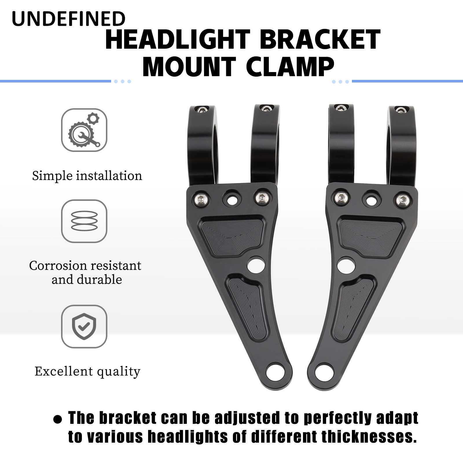 헤드라이트 브래킷 마운트 클램프 포크 튜브 라이트 거치 - Phone Accessories Company 리뷰 및 가격