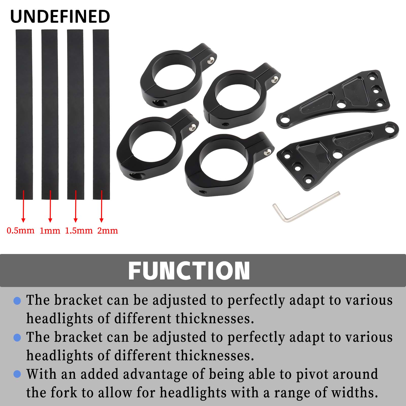 헤드라이트 브래킷 마운트 클램프 포크 튜브 라이트 거치 - Phone Accessories Company 리뷰 및 가격