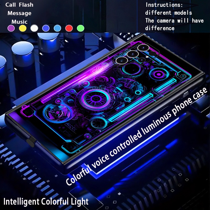 퍼플 블루 메카니컬 기어 LED 플래시 폰 케이스 삼성 - Led Flash Case 리뷰 및 가격