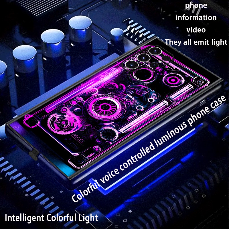 퍼플 블루 메카니컬 기어 LED 플래시 폰 케이스 삼성 - Led Flash Case 리뷰 및 가격