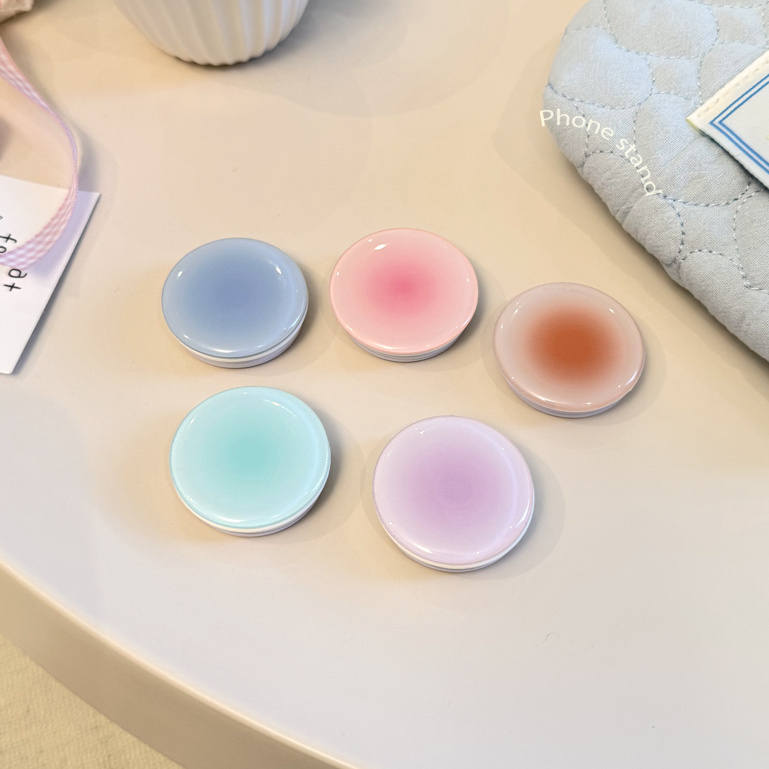 인스타 스타일 그라데이션 폰 그립 홀더 뒷면 접착식 파 - Phone Accessories Vendor 리뷰 및 가격