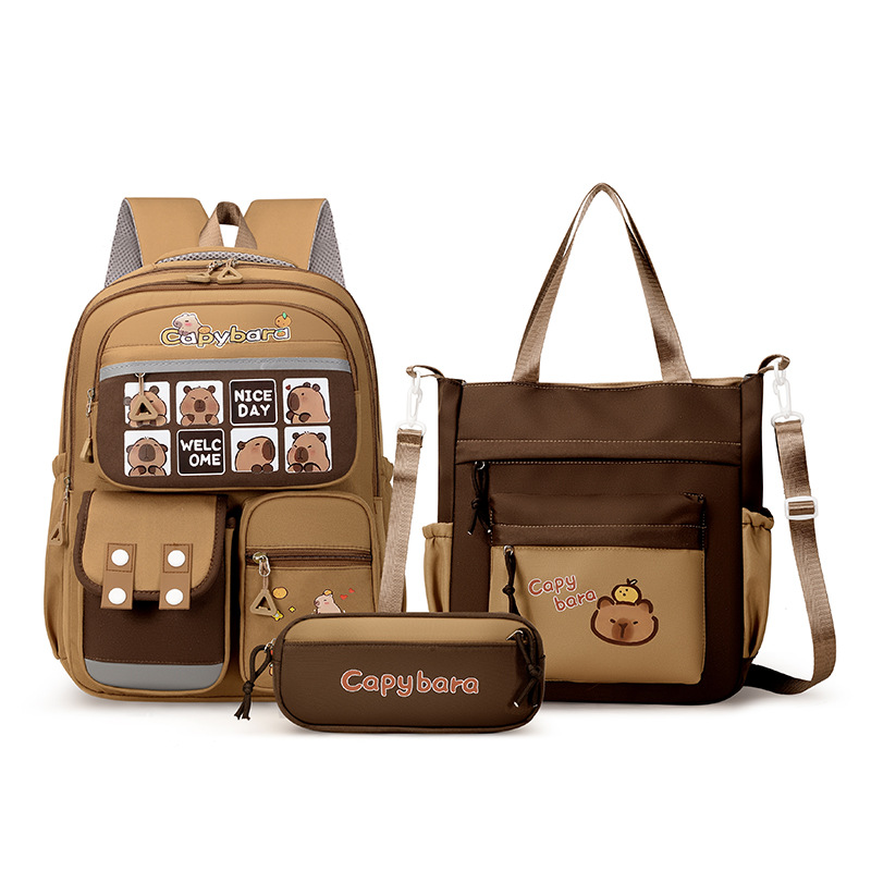 카피바라 스쿨 백팩 십대 소녀들을 위한 학교 가방 세트 - Phone Accessories For Teens 리뷰 및 가격