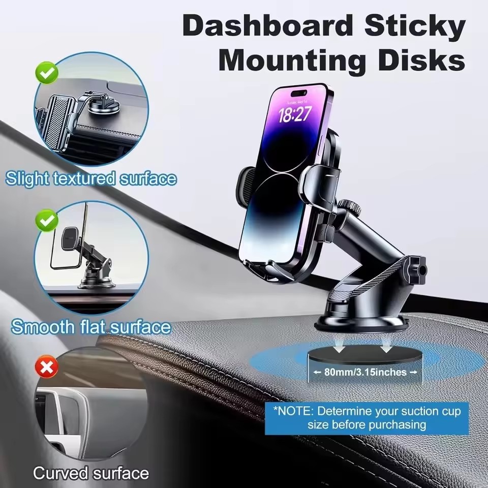 1/10개 자동차 휴대폰 거치대 스티커 흡착식 대시보드 - Car Mount Phone 리뷰 및 가격