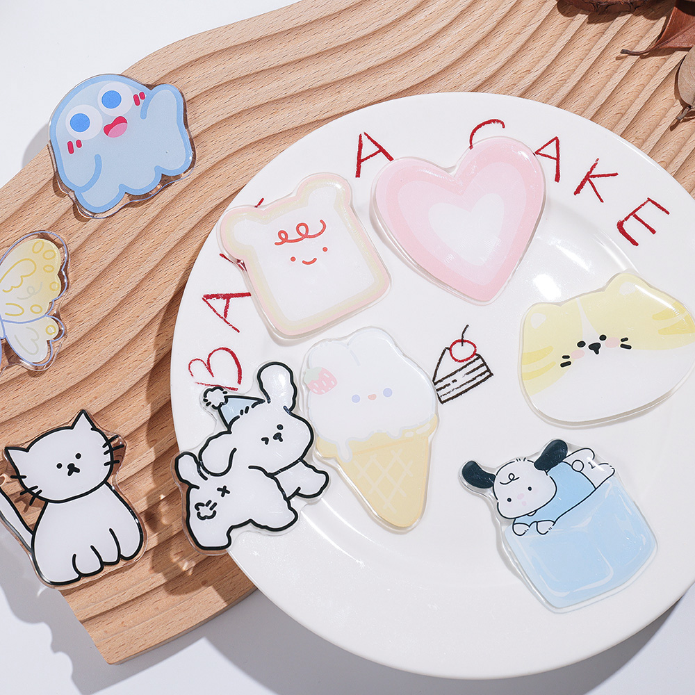 귀여운 만화 그립톡 아크릴 접이식 핑거 링 소켓 확장형 - Phone Accessories Vendor 리뷰 및 가격