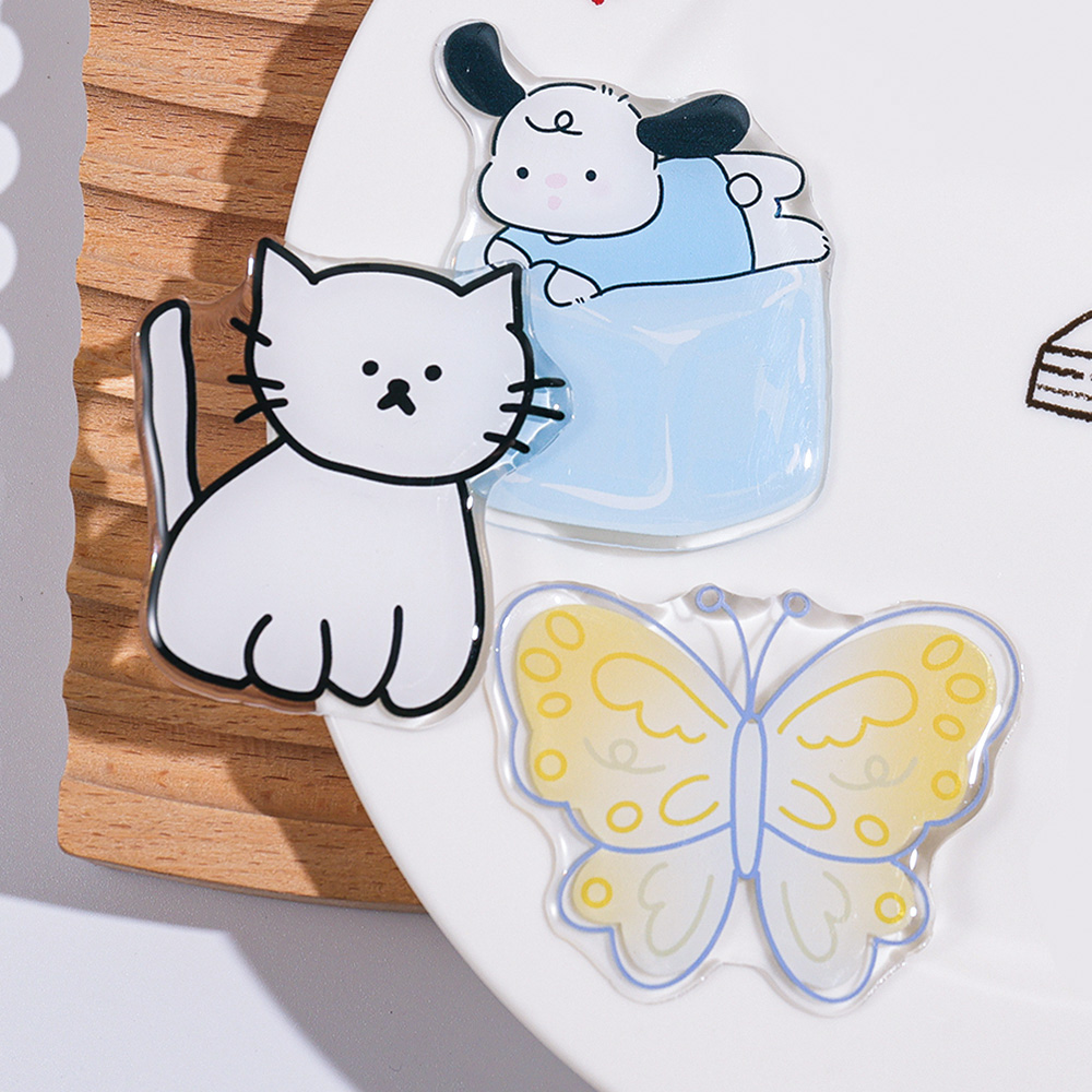 귀여운 만화 그립톡 아크릴 접이식 핑거 링 소켓 확장형 - Phone Accessories Vendor 리뷰 및 가격