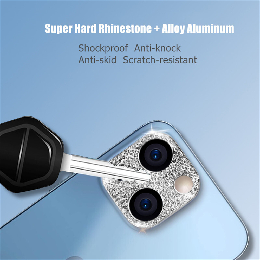 반짝이 다이아몬드 카메라 렌즈 보호 케이스 커버 iPh - Phone Accessories Business 리뷰 및 가격