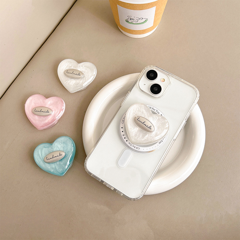 한국어 INS 블링 쉘 패턴 러브 하트 홀더 폰 브래킷 - Phone Accessories Vendor 리뷰 및 가격
