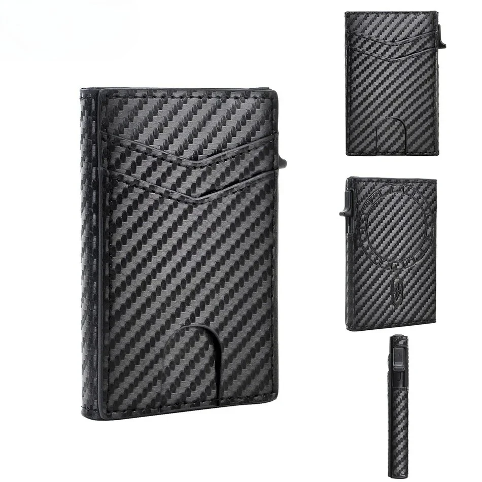 휴대용 명함 홀더 마그세이프 카본 파이버 지갑 남성용  - Phone Accessories Business 리뷰 및 가격