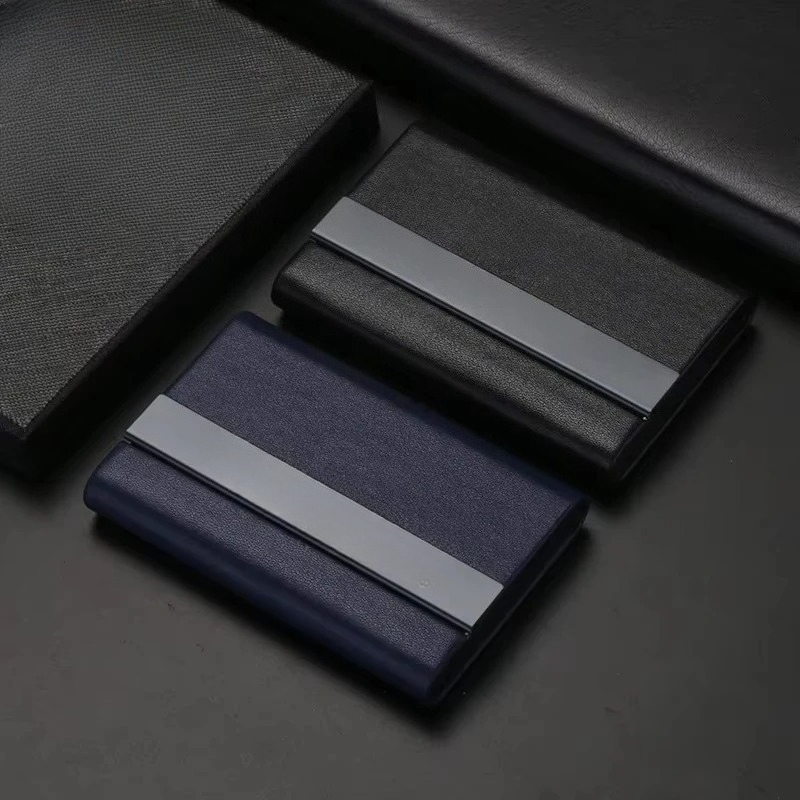 사용자 정의 로고 PU 가죽 스테인레스 스틸 명함 케이 - Phone Accessories Company 리뷰 및 가격