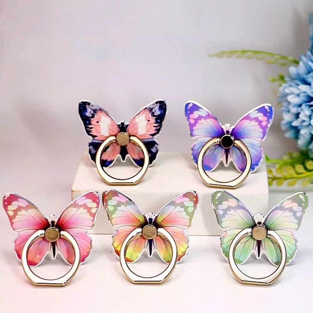 럭셔리 유니버설 아름다운 나비 모양 휴대폰 손잡이 홀더 - Phone Accessories Vendor 리뷰 및 가격