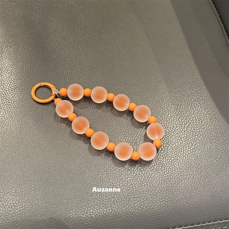 달콤한 캔디 컬러 무광 매트 비즈 폰 손목 스트랩 팔찌 - Phone Accessories For Teen Girls 리뷰 및 가격